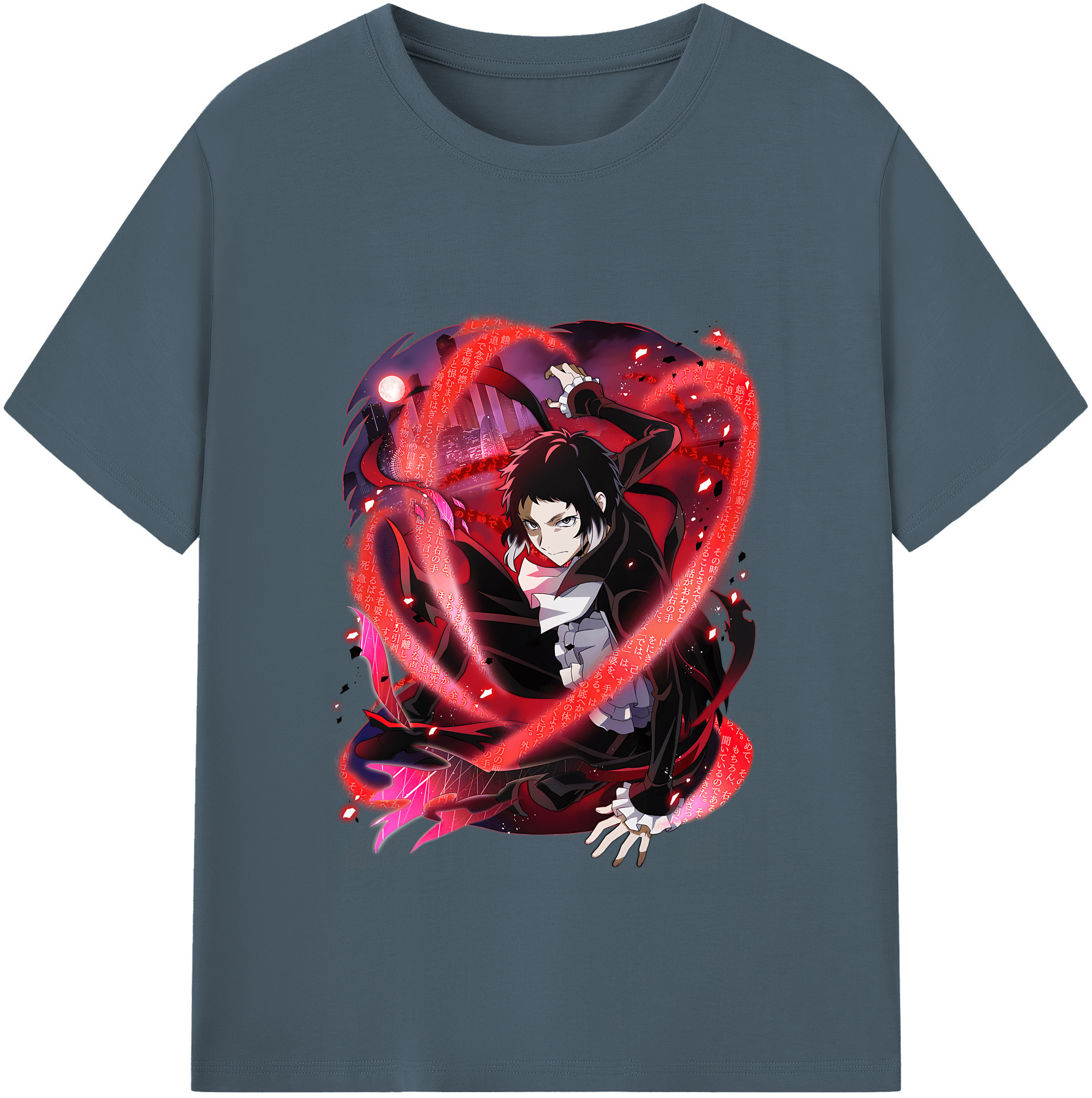 （画像用） 文豪ストレイドッグス Bungo Stray Dogs 綿100％半袖Tシャツ（フロントプリント）